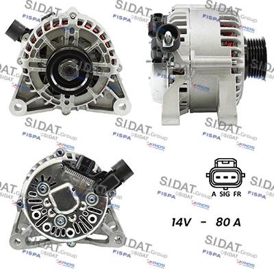 Sidat A12VS0152A2 - Генератор unicars.by