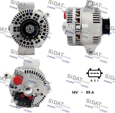 Sidat A12VS1274A2 - Генератор unicars.by