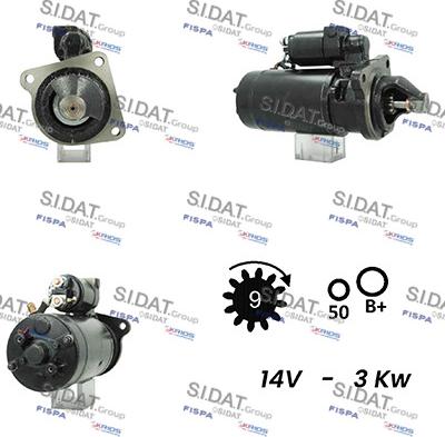 Sidat S12BH0660A2 - Стартер unicars.by