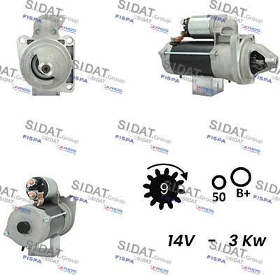 Sidat S12BH0662A2 - Стартер unicars.by