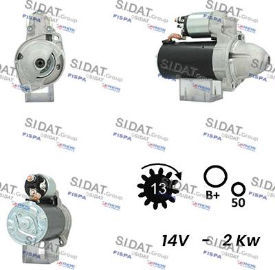 Sidat S12BH0680A2 - Стартер unicars.by