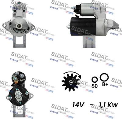 Sidat S12BH0203A2 - Стартер unicars.by