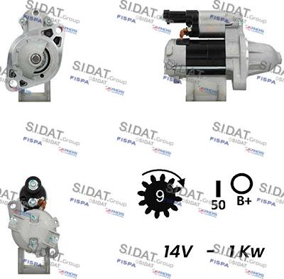 Sidat S12DE0515A2 - Стартер unicars.by