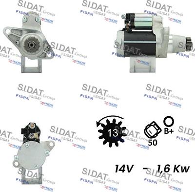 Sidat S12DE0584A2 - Стартер unicars.by