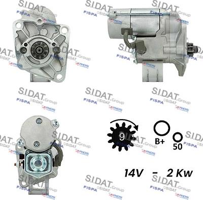 Sidat S12DE0179A2 - Стартер unicars.by