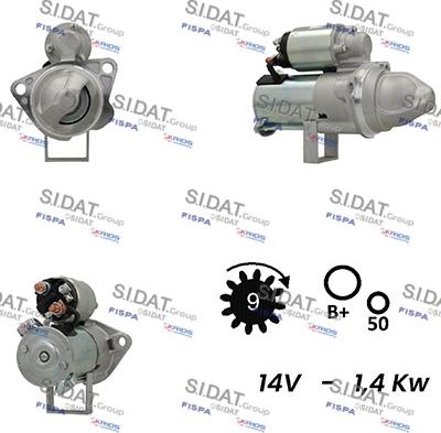 Sidat S12DR0538A2 - Стартер unicars.by