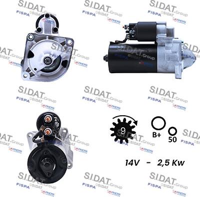 Sidat S12DR0003A2 - Стартер unicars.by