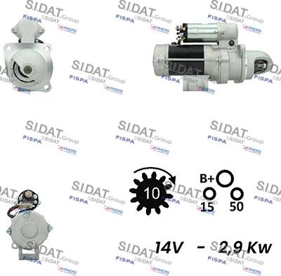 Sidat S12DR0749A2 - Стартер unicars.by