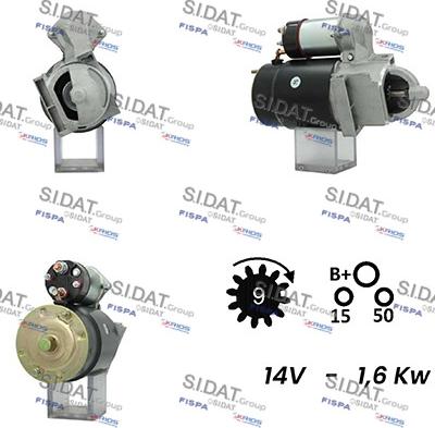 Sidat S12DR0748A2 - Стартер unicars.by