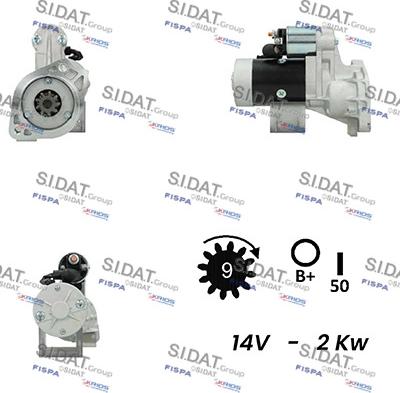 Sidat S12HT0568A2 - Стартер unicars.by