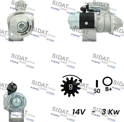 Sidat S12HT0508A2 - Стартер unicars.by