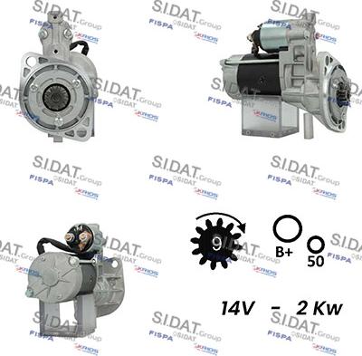 Sidat S12HT0510A2 - Стартер unicars.by