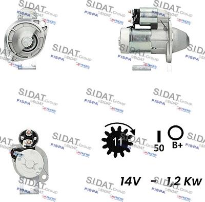 Sidat S12HT0080 - Стартер unicars.by