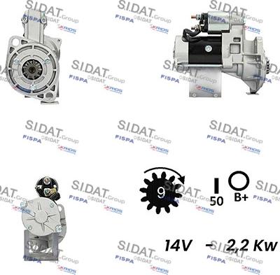 Sidat S12HT0311A2 - Стартер unicars.by