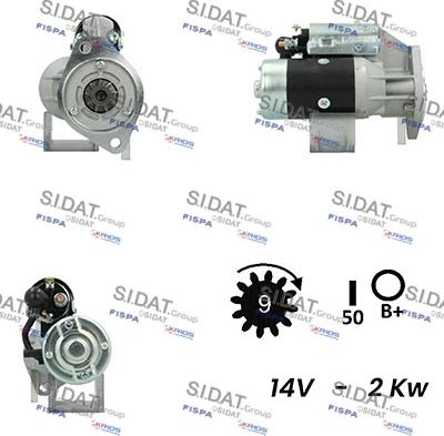 Sidat S12HT0330A2 - Стартер unicars.by