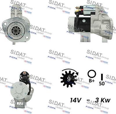 Sidat S12HT0216A2 - Стартер unicars.by