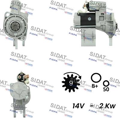 Sidat S12HT0768A2 - Стартер unicars.by