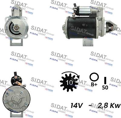 Sidat S12LU0123A2 - Стартер unicars.by