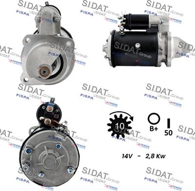 Sidat S12LU0292A2 - Стартер unicars.by