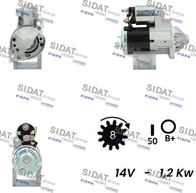 Sidat S12MH0411A2 - Стартер unicars.by