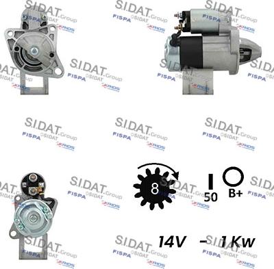 Sidat S12MH0543A2 - Стартер unicars.by