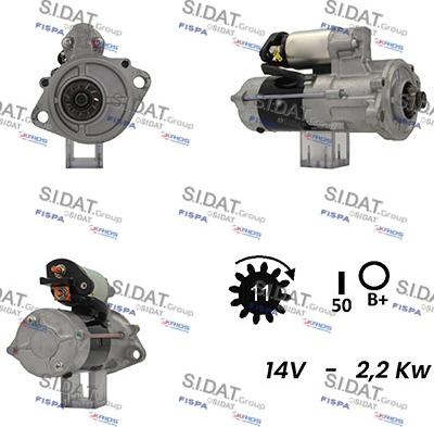 Sidat S12MH0313A2 - Стартер unicars.by