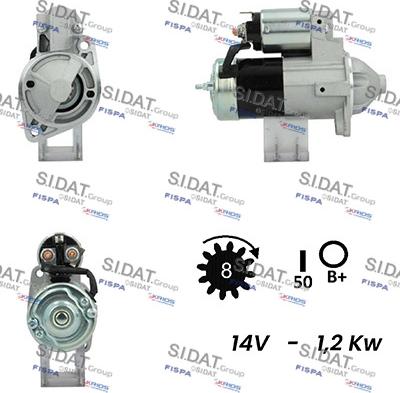 Sidat S12MH0210A2 - Стартер unicars.by