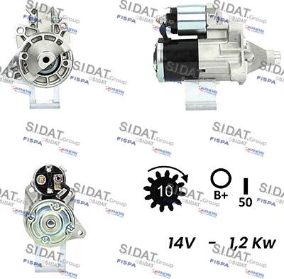 Sidat S12MH0746A2 - Стартер unicars.by