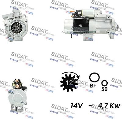 Sidat S12MH0779A2 - Стартер unicars.by