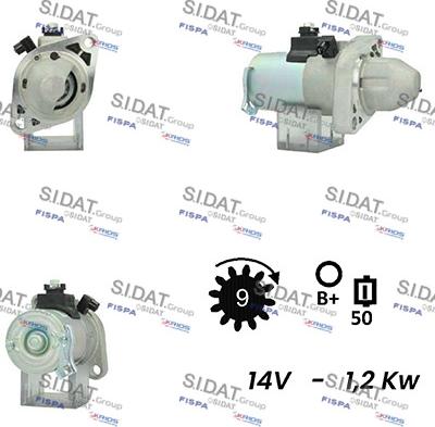 Sidat S12MT0524A2 - Стартер unicars.by