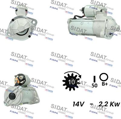 Sidat S12VA0085A2 - Стартер unicars.by