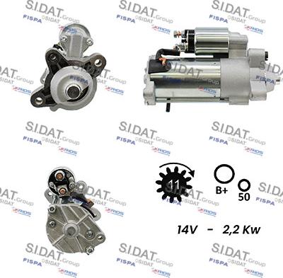 Sidat S12VS0036 - Стартер unicars.by