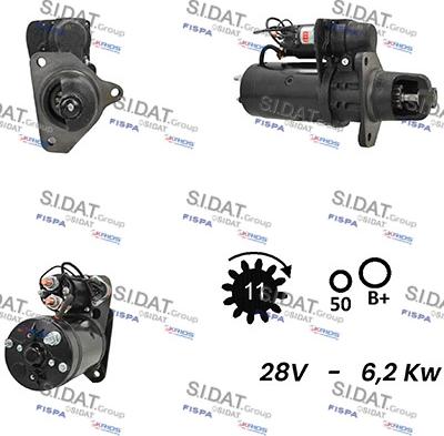 Sidat S24BH0057A2 - Стартер unicars.by