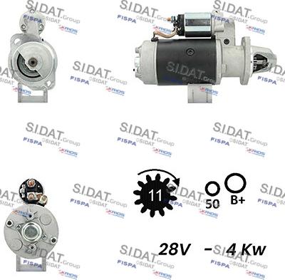 Sidat S24BH0100A2 - Стартер unicars.by