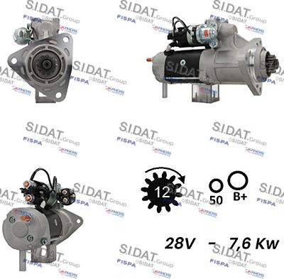 Sidat S24DR0097A2 - Стартер unicars.by