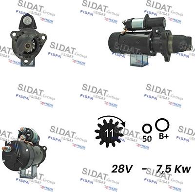 Sidat S24DR0088A2 - Стартер unicars.by