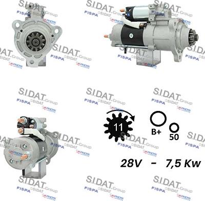 Sidat S24MH0083A2 - Стартер unicars.by