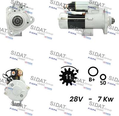 Sidat S24MH0074A2 - Стартер unicars.by