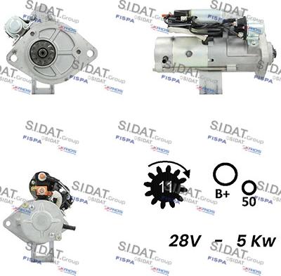 Sidat S24MH0131A2 - Стартер unicars.by