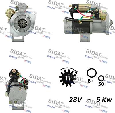 Sidat S24MH0138A2 - Стартер unicars.by