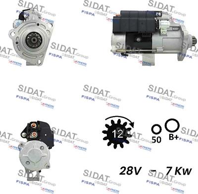 Sidat S24MH0125A2 - Стартер unicars.by