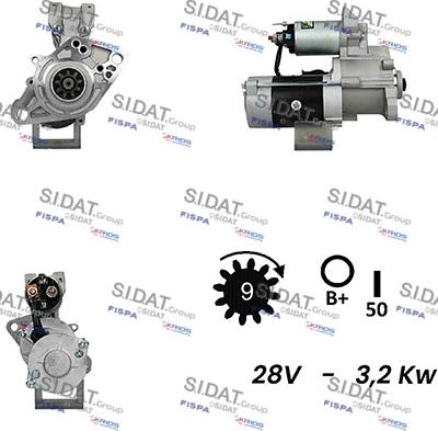 Sidat S24MH0127A2 - Стартер unicars.by