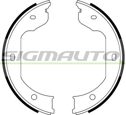 SIGMAUTO SFA081 - Комплект тормозов, ручник, парковка unicars.by