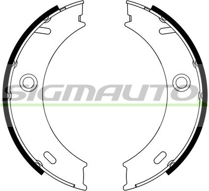 SIGMAUTO SFA307 - Комплект тормозов, ручник, парковка unicars.by