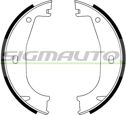 SIGMAUTO SFA078 - Комплект тормозов, ручник, парковка unicars.by