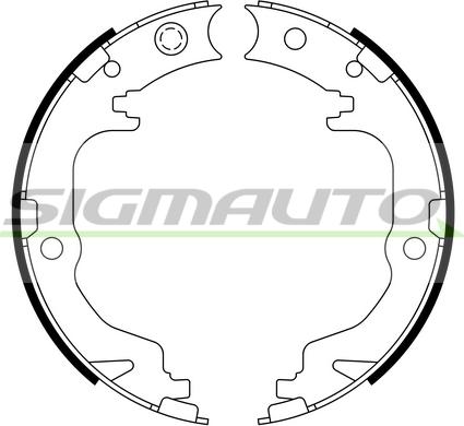 SIGMAUTO SFD886 - Комплект тормозов, ручник, парковка unicars.by