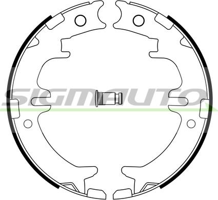 SIGMAUTO SFA964 - Комплект тормозов, ручник, парковка unicars.by