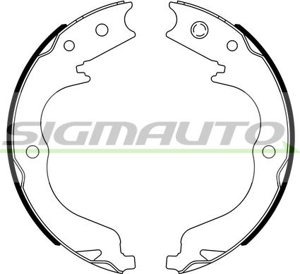 SIGMAUTO SFA109 - Комплект тормозов, ручник, парковка unicars.by