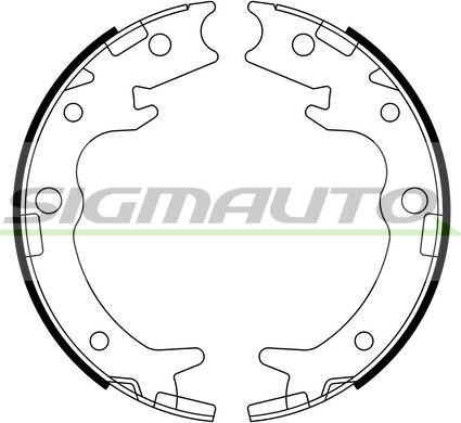 SIGMAUTO SFA713 - Комплект тормозов, ручник, парковка unicars.by