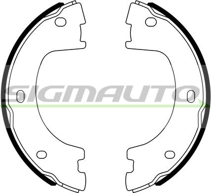 SIGMAUTO SFA560 - Комплект тормозов, ручник, парковка unicars.by